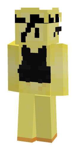 Black skin: body, back render