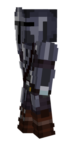 Black skin: body, left side render