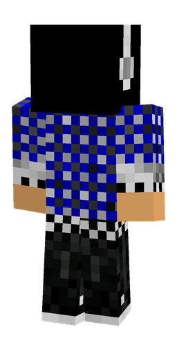 Black skin: body, back render