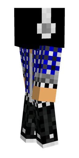 Black skin: body, left side render