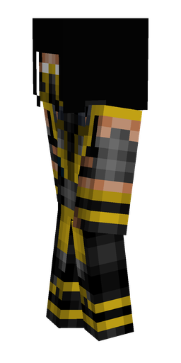 Black skin: body, left side render