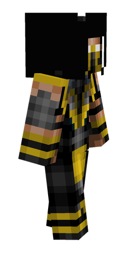 Black skin: body, right side render