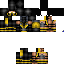 Black skin: raw texture render