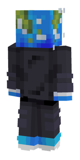 Black skin: body, back render