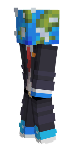 Black skin: body, left side render