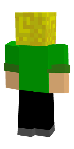 Black skin: body, back render