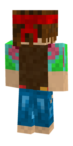 Blue skin: body, back render