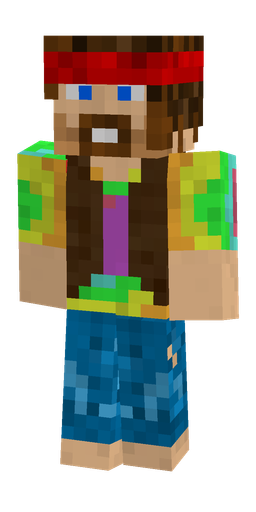 Blue skin: body, front render