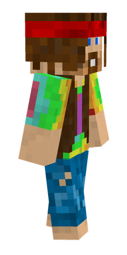 Blue skin: body, right side render