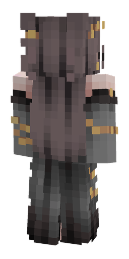 Black skin: body, back render