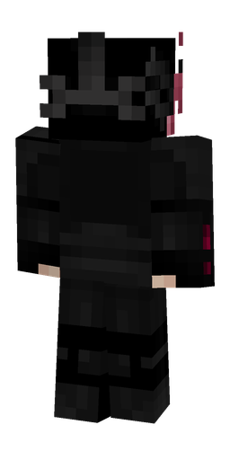 Black skin: body, back render