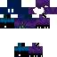Black skin: raw texture render