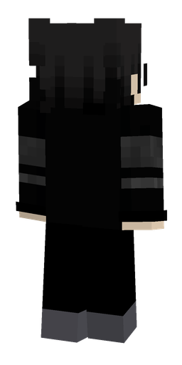 Black skin: body, back render