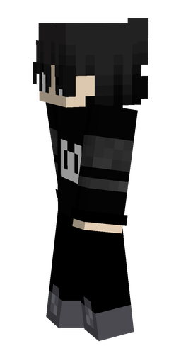 Black skin: body, left side render