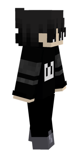 Black skin: body, right side render