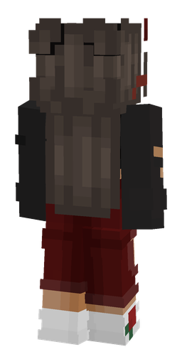 Black skin: body, back render