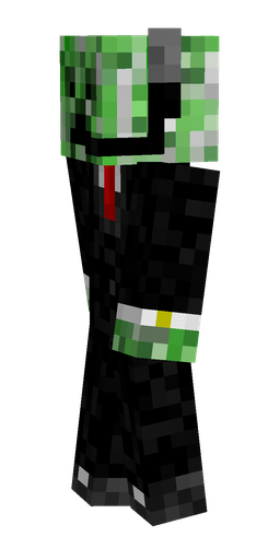 Black skin: body, left side render