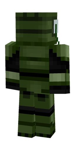 Black skin: body, back render