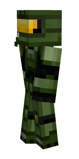 Black skin: body, left side render