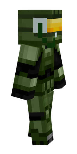 Black skin: body, right side render