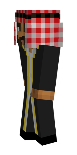 Black skin: body, left side render
