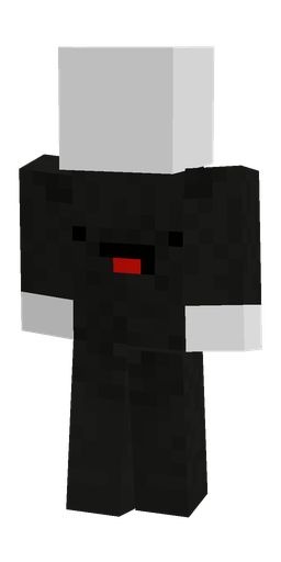 Black skin: body, back render