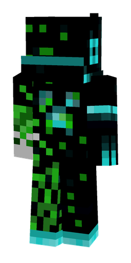 Black skin: body, back render