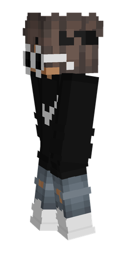 Black skin: body, left side render