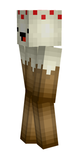 Brown skin: body, left side render