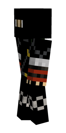 Black skin: body, left side render