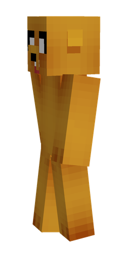 Brown skin: body, left side render