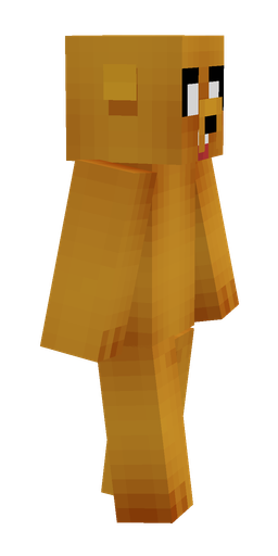 Brown skin: body, right side render