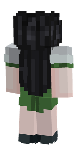 Black skin: body, back render