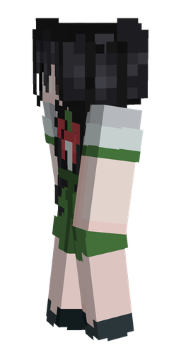 Black skin: body, left side render