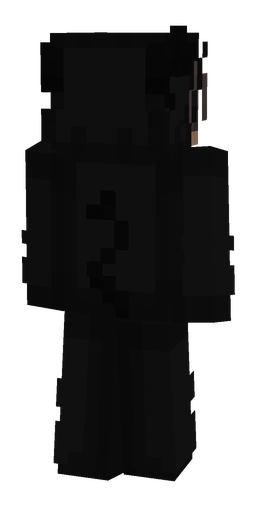 Black skin: body, back render