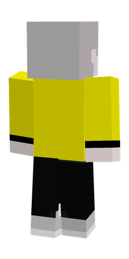 Black skin: body, back render