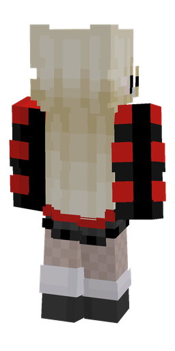 Black skin: body, back render