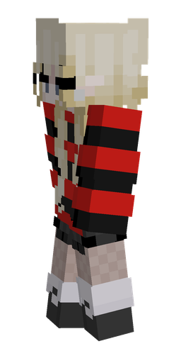 Black skin: body, left side render