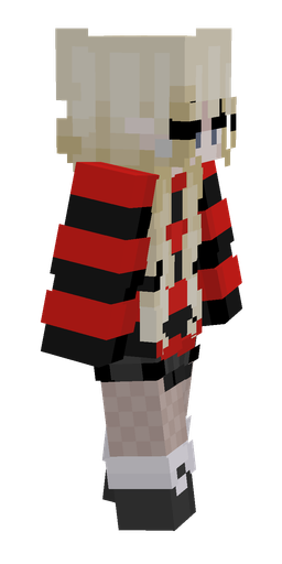 Black skin: body, right side render