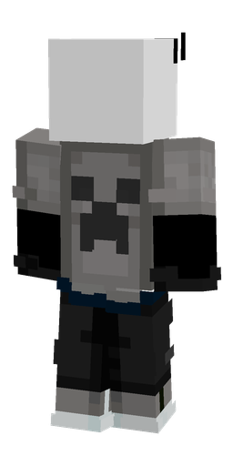Black skin: body, back render