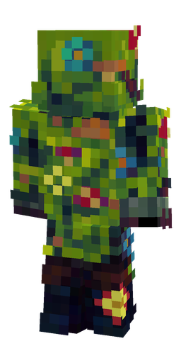 Black skin: body, back render