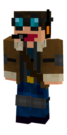 Black skin: body, front render