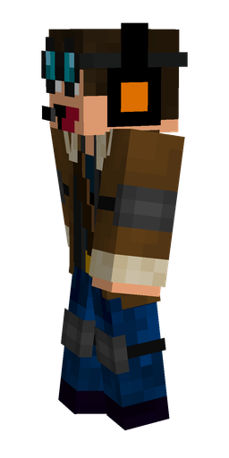 Black skin: body, left side render