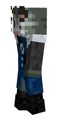 Black skin: body, left side render