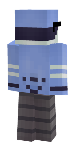Black skin: body, back render