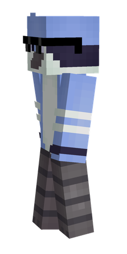 Black skin: body, left side render