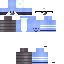 Black skin: raw texture render