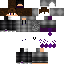 Black skin: raw texture render