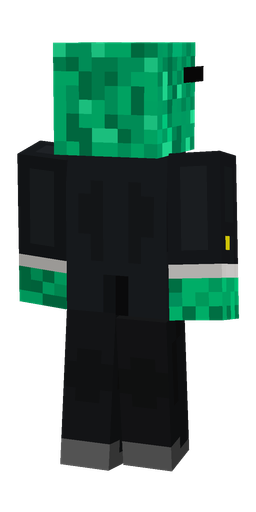 Black skin: body, back render