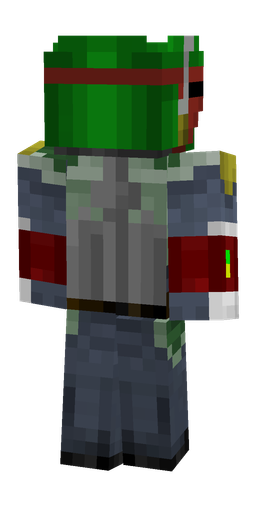 Blue skin: body, back render